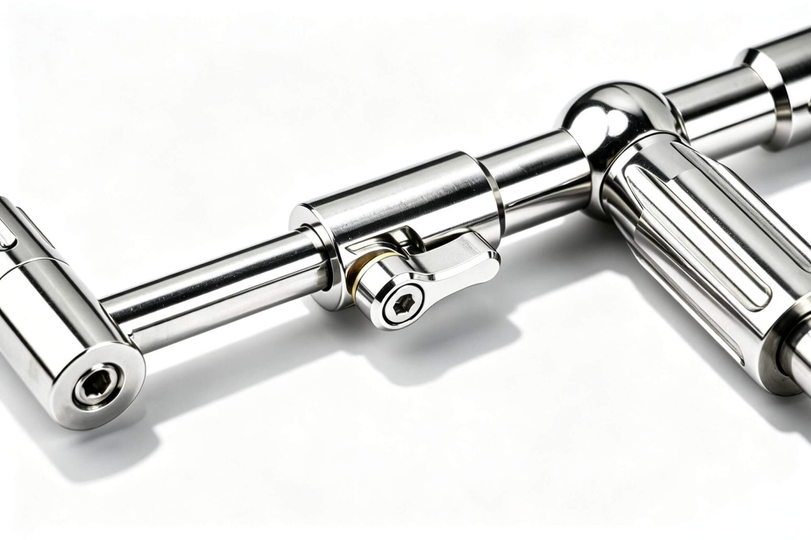 "High-precision 316 stainless steel 2-rod buzz bar system for professional carp fishing gear."