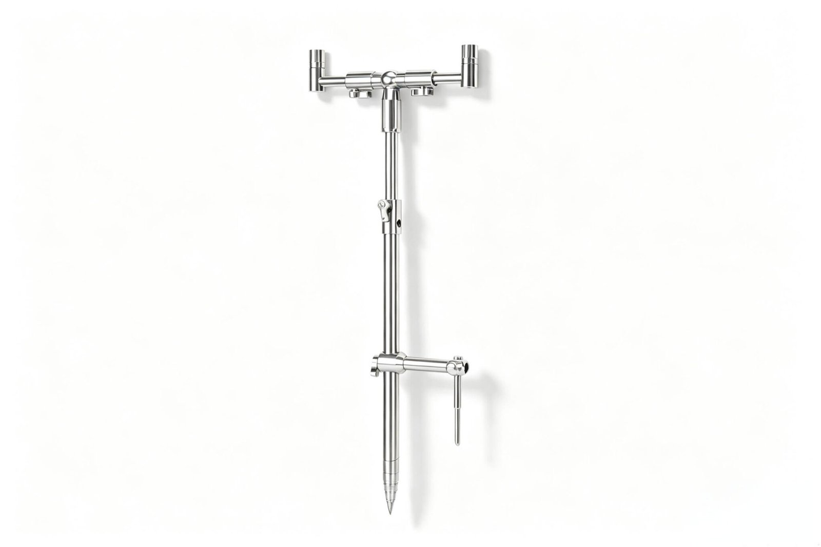 "High-precision 316 stainless steel 2-rod buzz bar system for professional carp fishing gear."