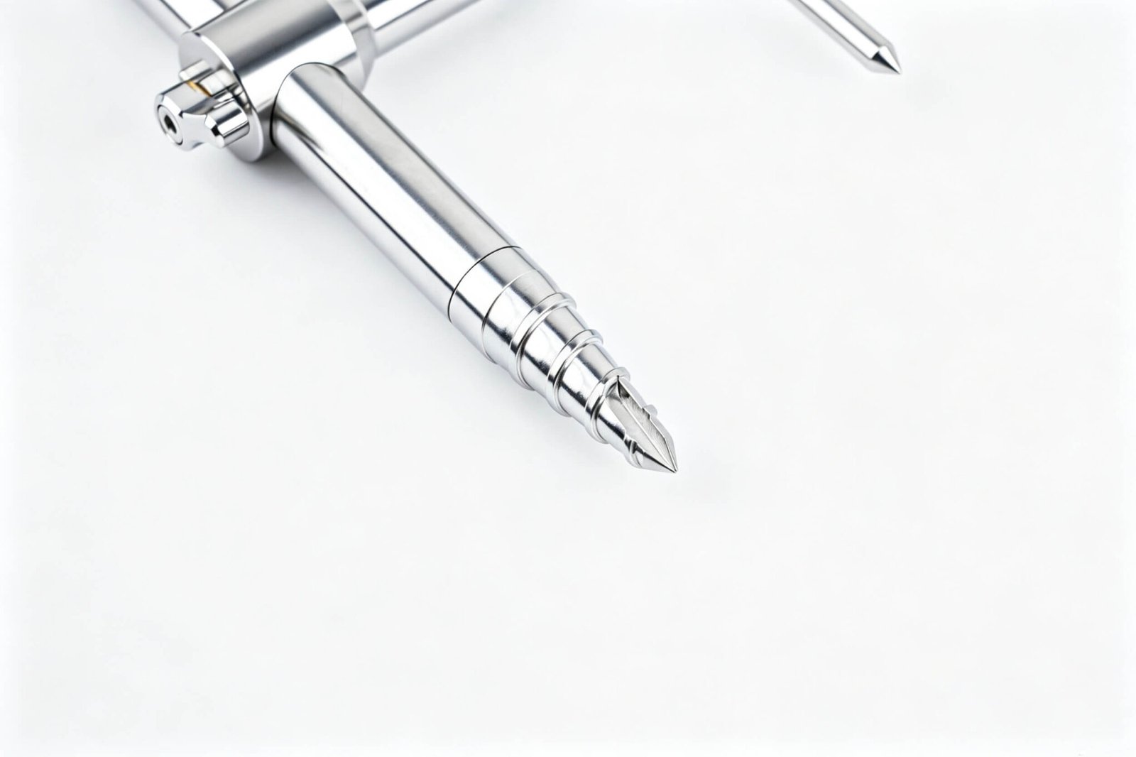 "Custom 316 stainless steel 2-rod buzz bar with precision engineering for durable rod support."