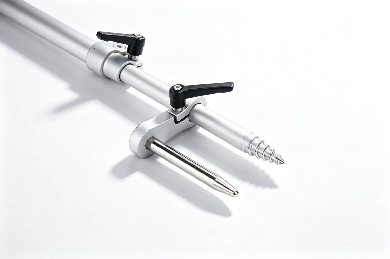 "High-precision 316 stainless steel rod pod system for professional carp fishing, durable and adjustable rod support."