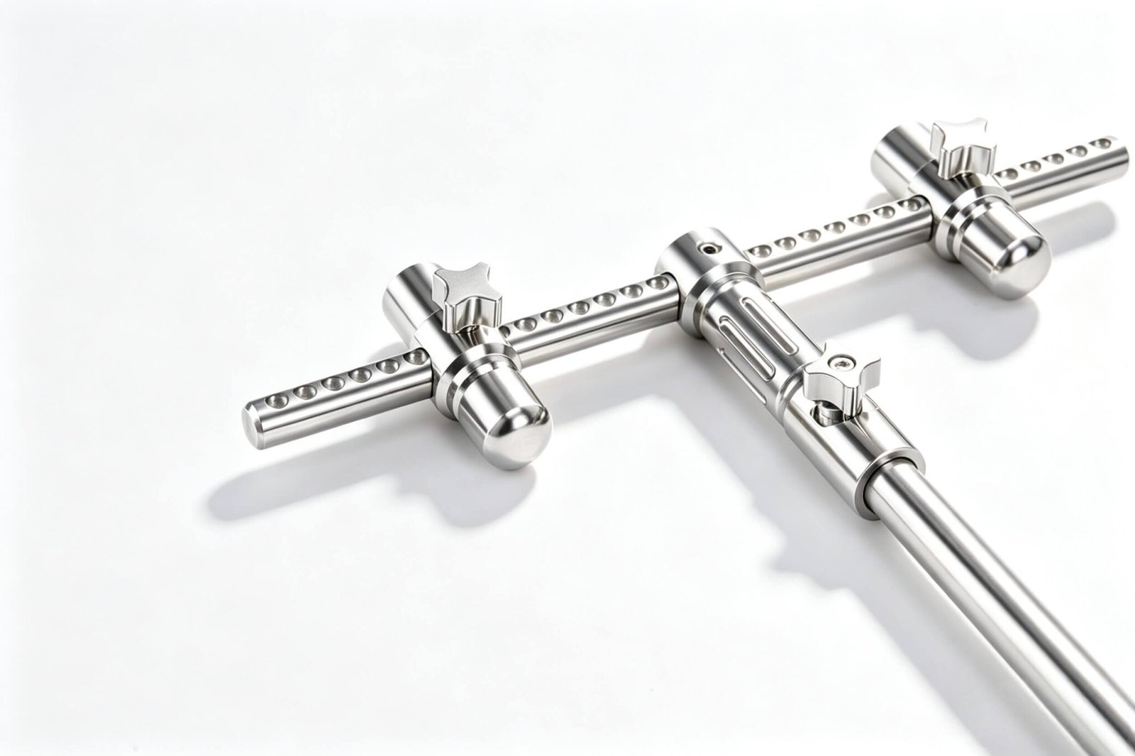 Precision engineered aluminum lock mechanism for adjustable fishing rod bankstick