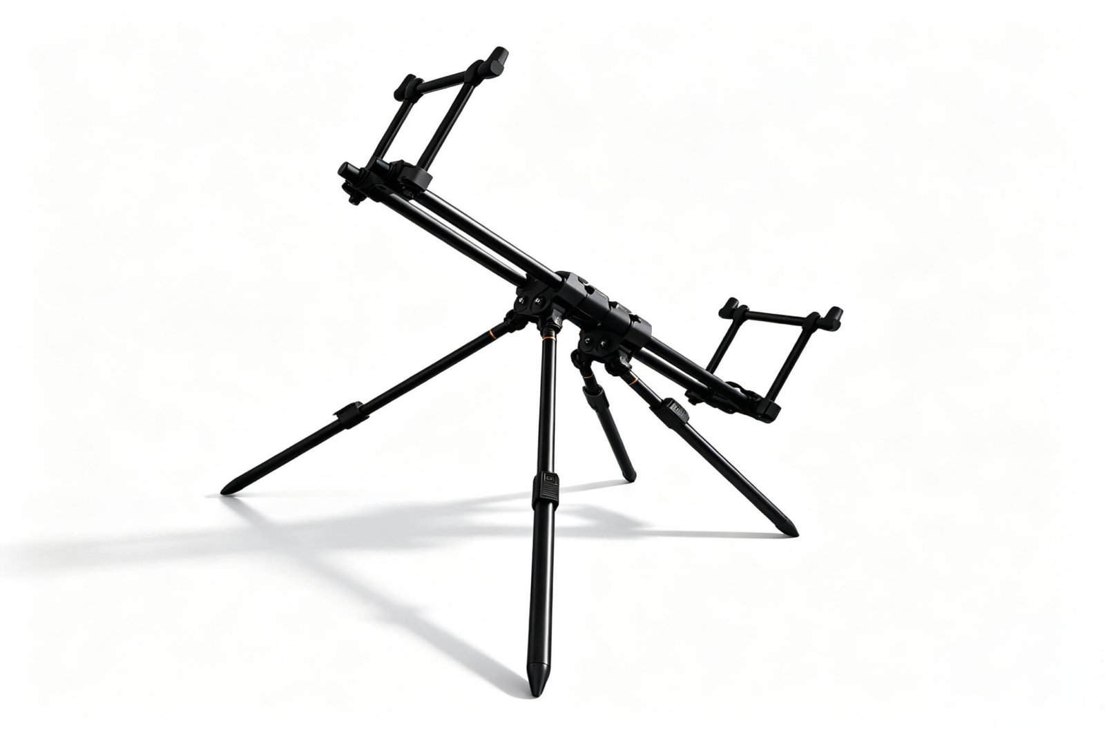 Camouflage pattern all-terrain rod pod, showcasing its rugged design and versatility for professional carp fishing